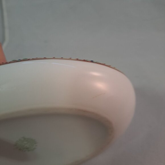 Nippon Hand Painted Porcelain Boat Shaped Dish Windmill Scene Accent - Picture 10 of 13